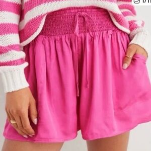Set of Two- Aerie High Waist Women's Shorts in Pink and Orange -Small